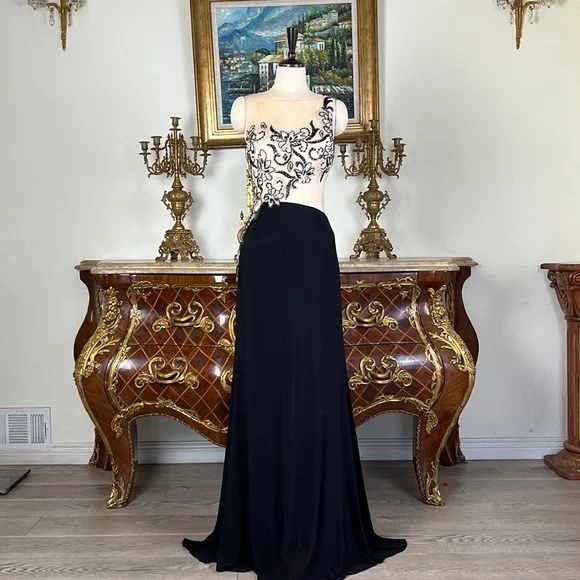 cinderella divine | Dresses | Illusion Spandex Embroidery Beaded Bodice Evening Formal Prom Dress | Poshmark cinderella divine | Dresses | Illusion Spandex Embroidery Beaded Bodice Evening Formal Prom Dress | Poshmark